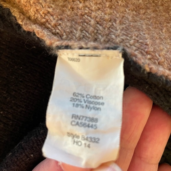 Madewell Back Zip Color Block Sweater XS - Picture 8 of 8